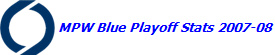 MPW Blue Playoff Stats 2007-08